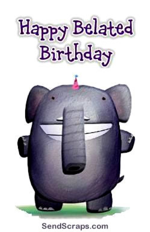 Happy Birthday - Funny Elephant-wb0160156