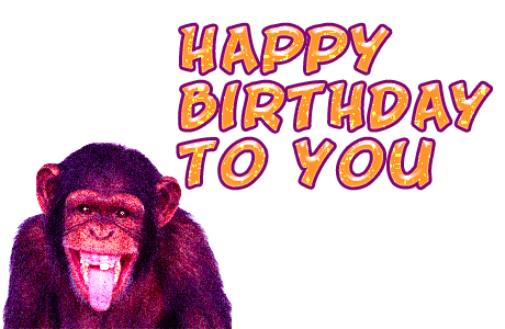 Funny Monkey - Happy Birthday-wb0160160