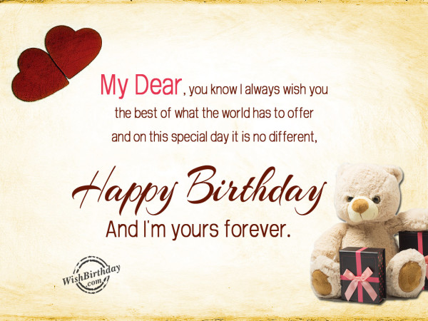 Happy Birthday And I 'm Yours Forever-wb0160288