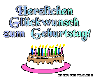 Happy Birthday - Animation In German
