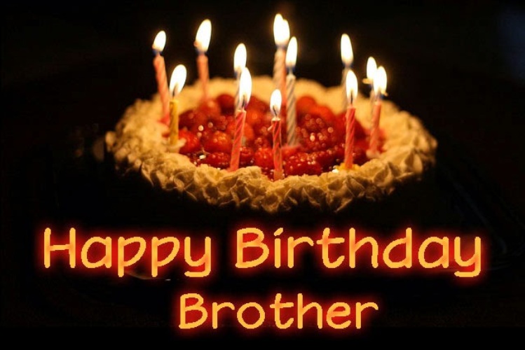 Happy Birthday Brother-Cake Image!