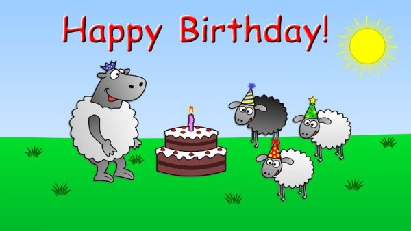 Happy Birthday  - Cartoon Image-wb16113