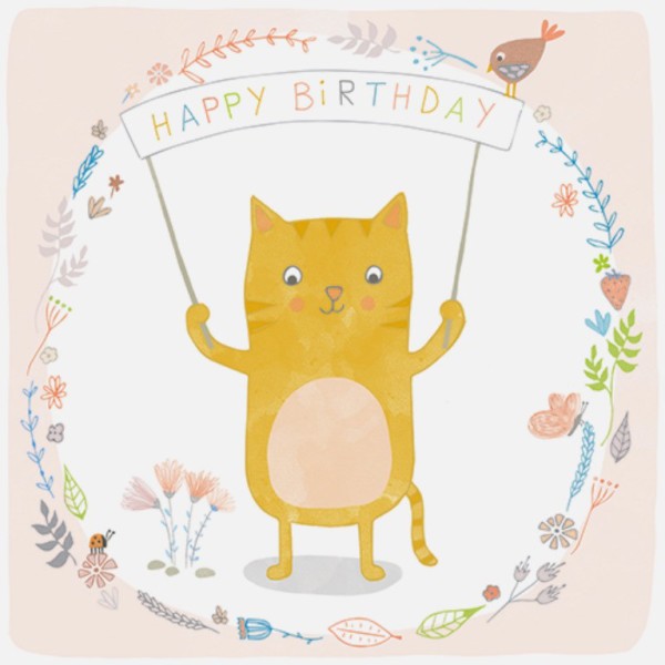 Happy Birthday - Cat Image-wb0160210