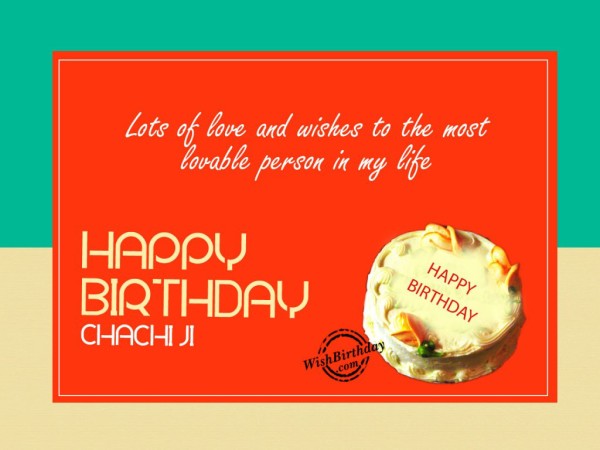 Happy Birthday Chachi With Lots Of Love-wg46031