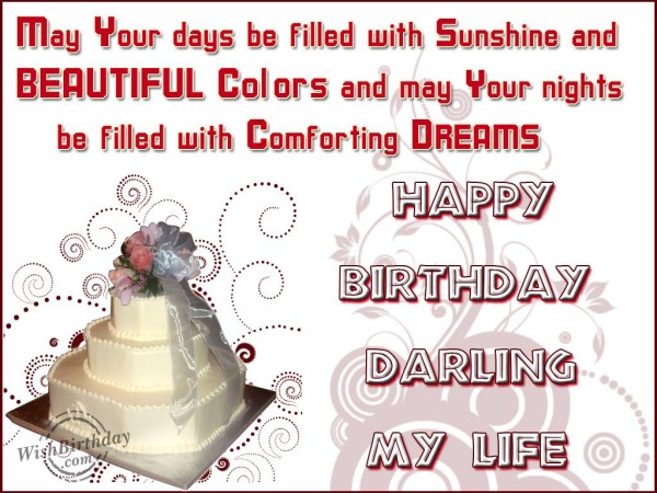 Happy Birthday Darling My Life-wb16130