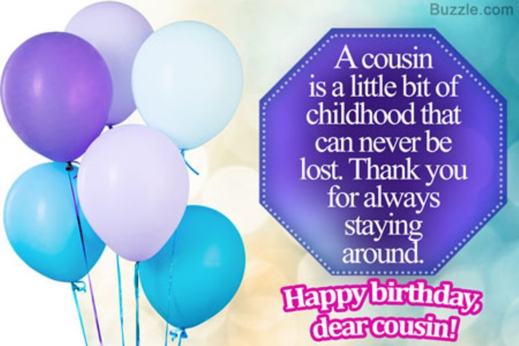 Happy Birthday Dear Cousin wb16190