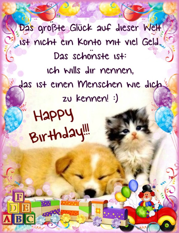 Happy Birthday Dear In German