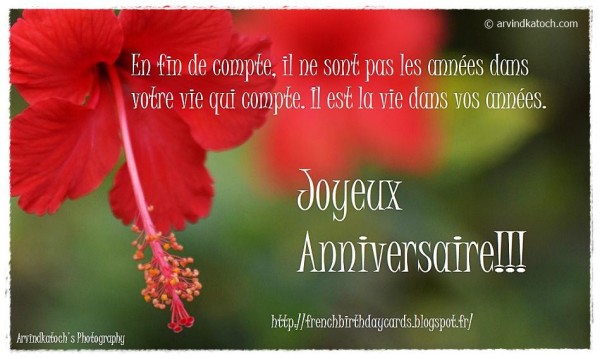 Happy Birthday - French Pic-wb1724