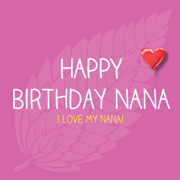 Happy Birthday I Love You Nana-wg46050