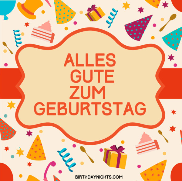 Happy Birthday In German