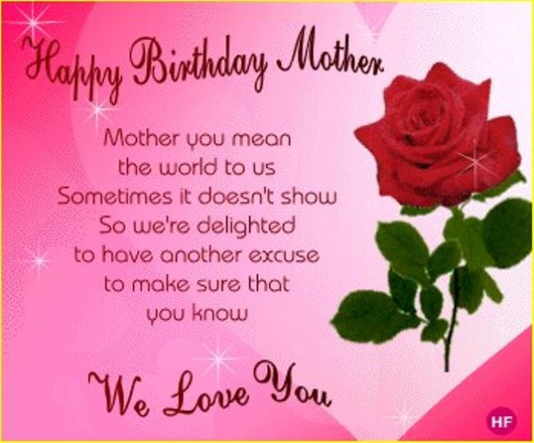 Happy Birthday Mother-You Are Special-wb16211