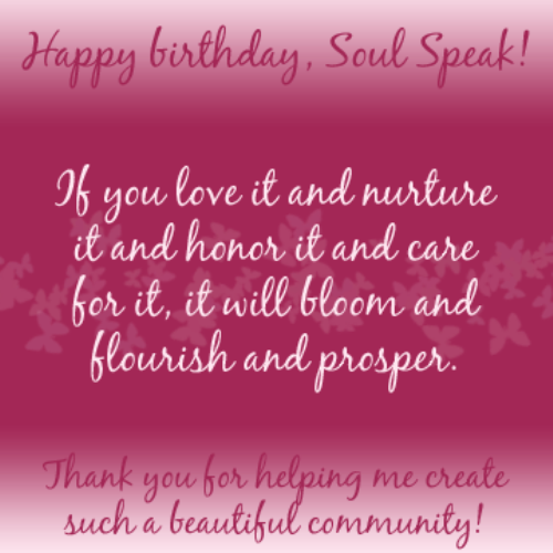 Happy Birthday Soul Speak