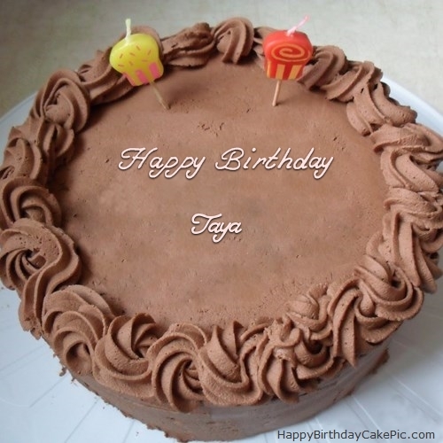 Happy Birthday Taya Ji - Chocolate Cake-wg46073