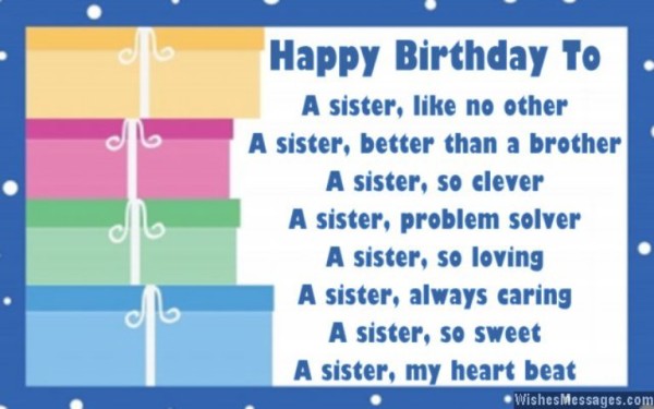 Happy Birthday To A Sister-wb16157