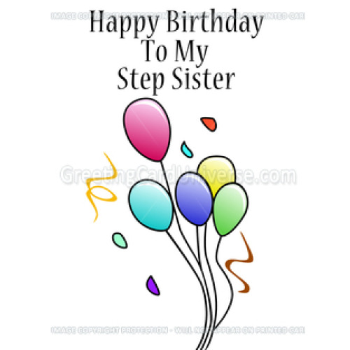 Happy Birthday To My Step Sister-wb16061