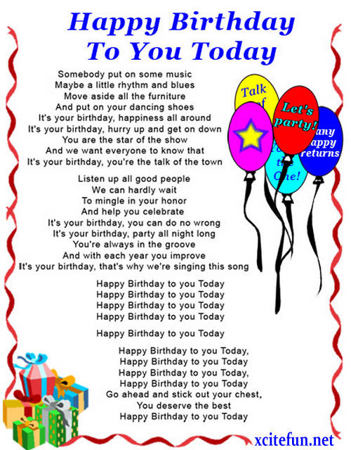 Happy Birthday To You Today-wb0160469