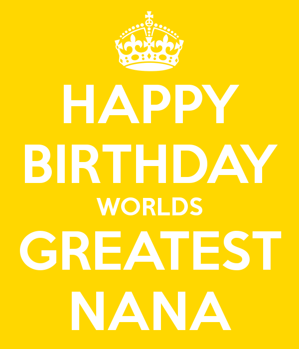 Happy Birthday Worlds Greatest Nana-wg46087