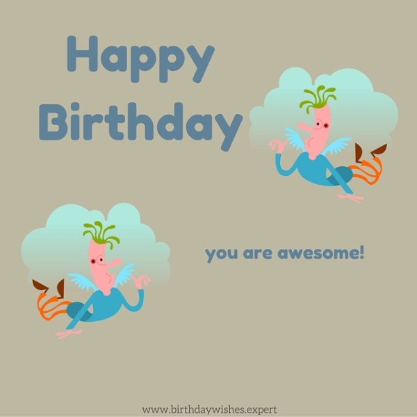 Happy Birthday You Are Awesome-wb16282