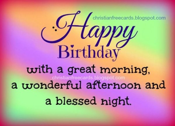 Happy Birthday With A Great Morning-wb0160477