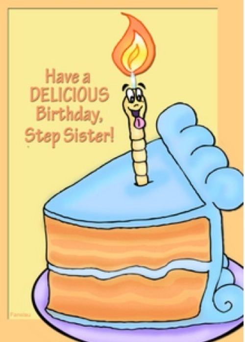 Have A Delicious Birthdays Step Sister-wb16085