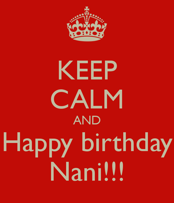 Keep Calm And Happy Birthday Nani-wg46108
