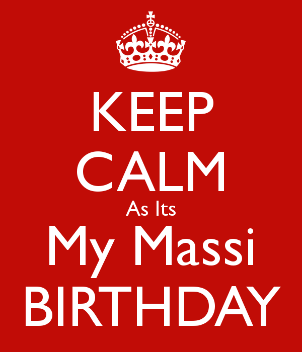 Keep Calm It's My Massi Birthday-wb16098