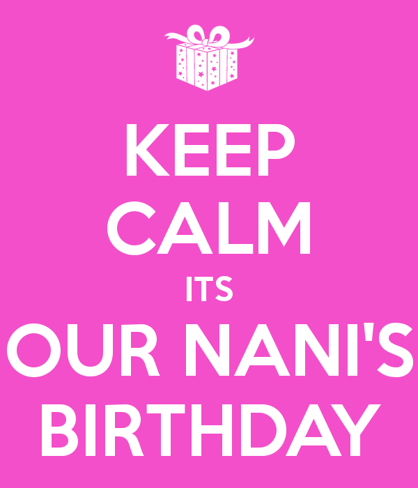 Keep Calm Its Our Nani Birthday-wg46115