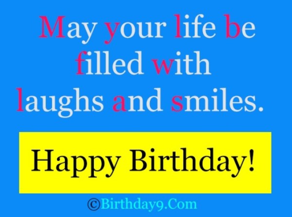 May Your Life Be Filled with Laughes And Smile-wb0160708