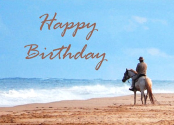 Nice Horse Image -  Happy Birthday-wb4635