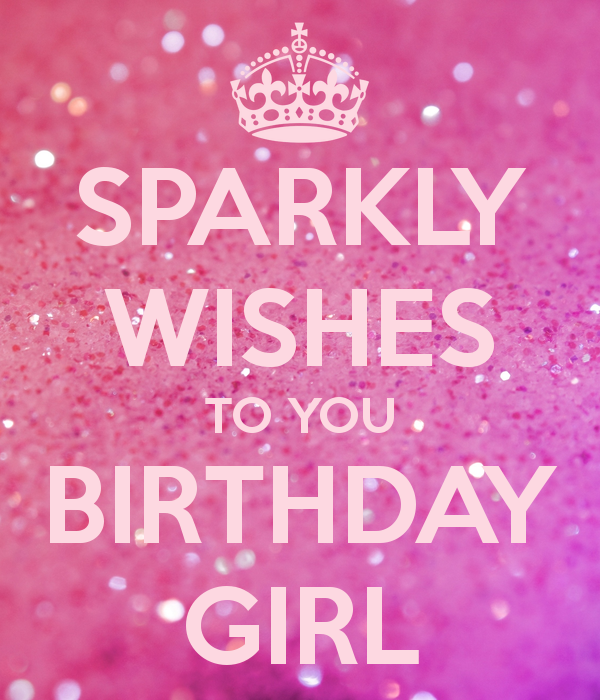 teori Mauve strubehoved Sparkly Wishes To You Birthday Girl