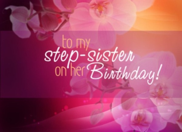 To My Step Sister On Her Birthday-wb16138