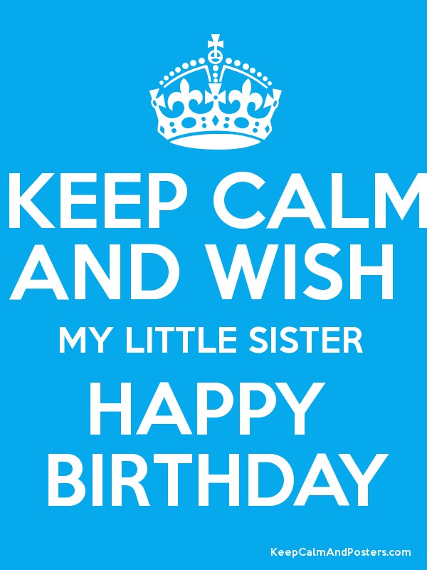 Wish My Little Sister Happy Birthday-wb16568
