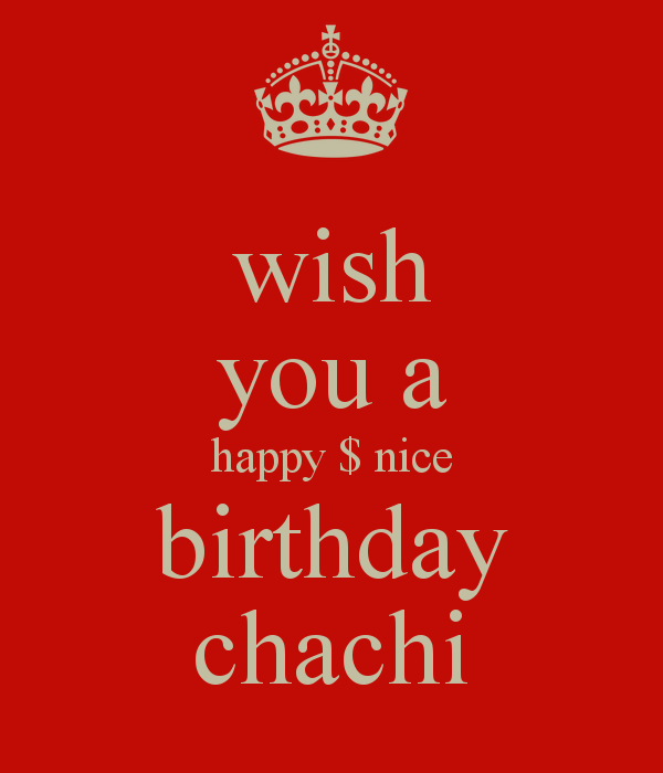 Wish You A Happy birthday Chachi-wb16569